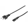 Microconnect PE030705 stroomkabel zwart 0,5 m CEE7/16 C7-koppeling