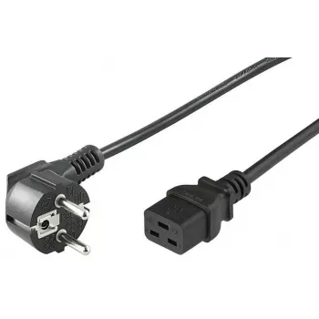 Microconnect PE07719005 stroomkabel zwart 0,5 m CEE7/7 C19-koppeling