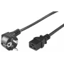 Microconnect PE07719005 stroomkabel zwart 0,5 m CEE7/7 C19-koppeling