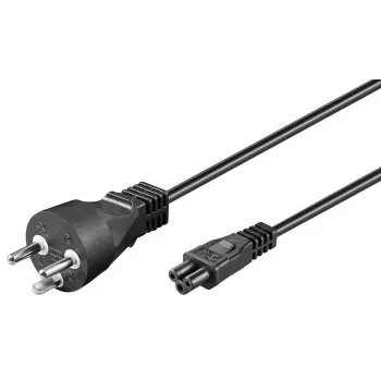 Microconnect PE120805 stroomkabel zwart 0,5 m stekker type K C5-koppeling