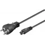 Microconnect PE120810 stroomkabel zwart 1 m stekker type K C5-koppeling