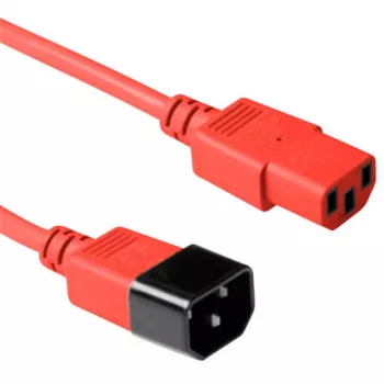 Microconnect PE1413R3 stroomkabel rood 3 m C13 female connector C14 female connector