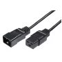 Microconnect PE141520 stroomkabel zwart 2 m C20 female connector C19 female connector