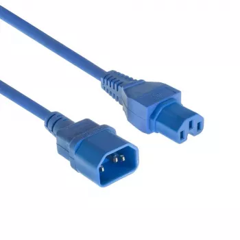 Microconnect PE1415B18 stroomkabel blauw 1,8 m C14 female connector C15 female connector
