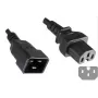Microconnect PE152018 stroomkabel zwart 1,8 m C20 female connector C15 female connector