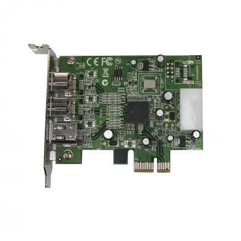 StarTech.com 3 poorts 2b 1a low profile 1394 PCI Express FireWire-kaartadapter