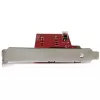StarTech.com 2x M.2 SATA SSD-controllerkaart – PCIe, PCIe, M.2, full-height / low-profile, PCI 2.0, rood, CE, FCC, TAA