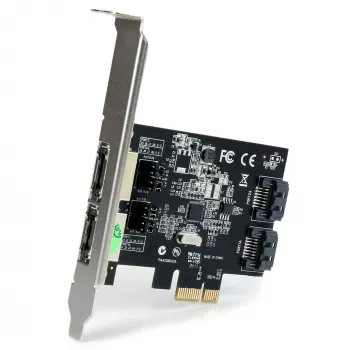 StarTech.com 2-poorts PCI Express SATA 6 Gbit/s eSATA-controllerkaart – dual-port PCIe SATA III-kaart – 2 int/2 ext