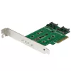 StarTech.com 3-poorts M.2 SSD (NGFF) adapterkaart – 1 x PCIe (NVMe) M.2, 2 x SATA III M.2 – PCIe 3.0