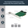 StarTech.com 3-poorts M.2 SSD (NGFF) adapterkaart – 1 x PCIe (NVMe) M.2, 2 x SATA III M.2 – PCIe 3.0