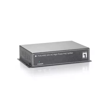 LevelOne Fast Ethernet high power PoE-splitter, 24V AC-uitgang