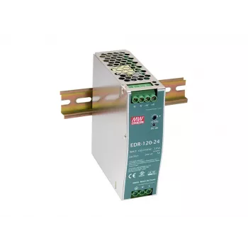 LevelOne 48V DC industriële voeding, 120W, DIN-rail, PoE-geschikt