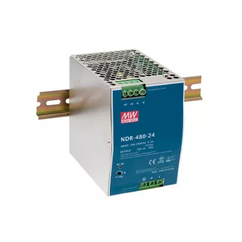 LevelOne 48V DC industriële voeding, 480W, DIN-rail, PoE-geschikt