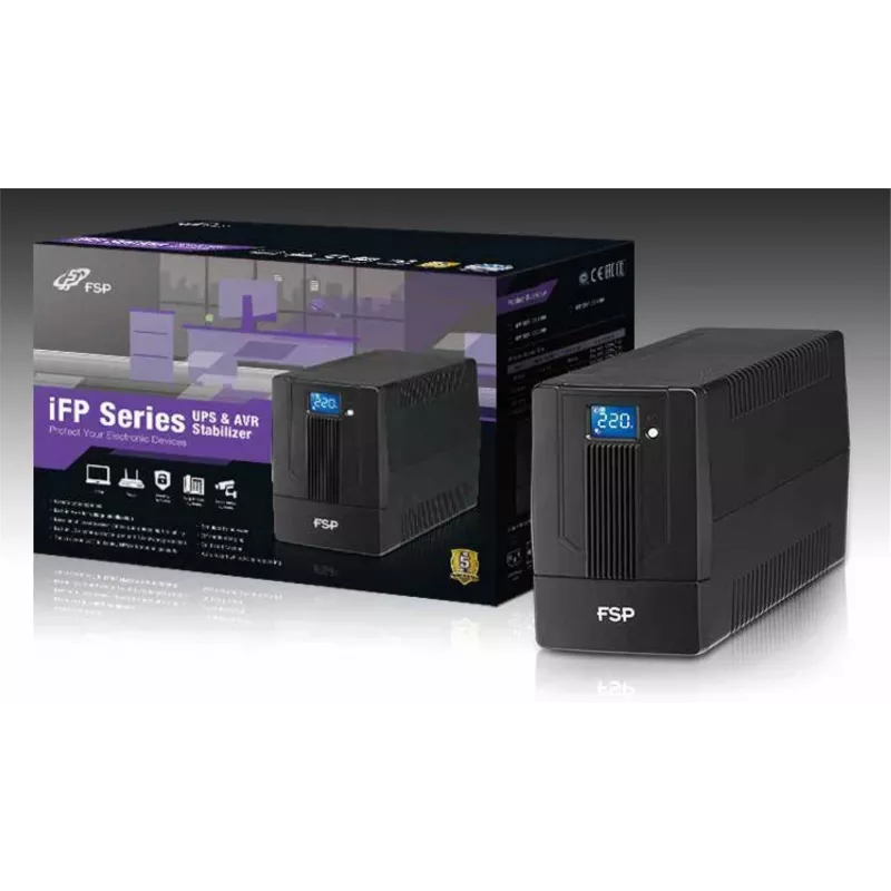 FSP iFP 800 noodstroomvoorziening (UPS) line-interactive 0,8 kVA 480 W 2 AC-uitgangen