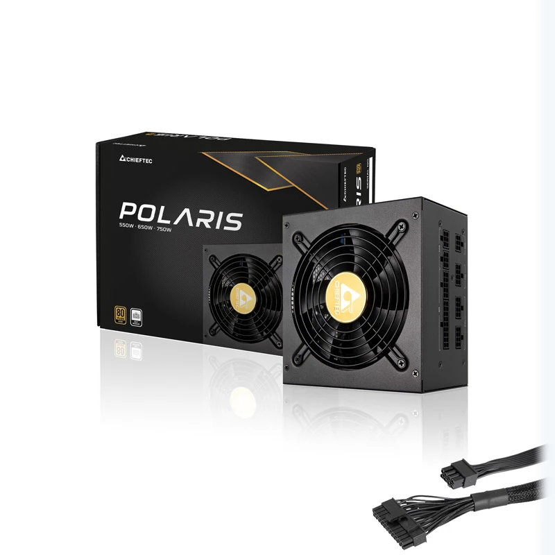 Chieftec Polaris voeding 550 W 20+4 pin ATX PS/2 zwart