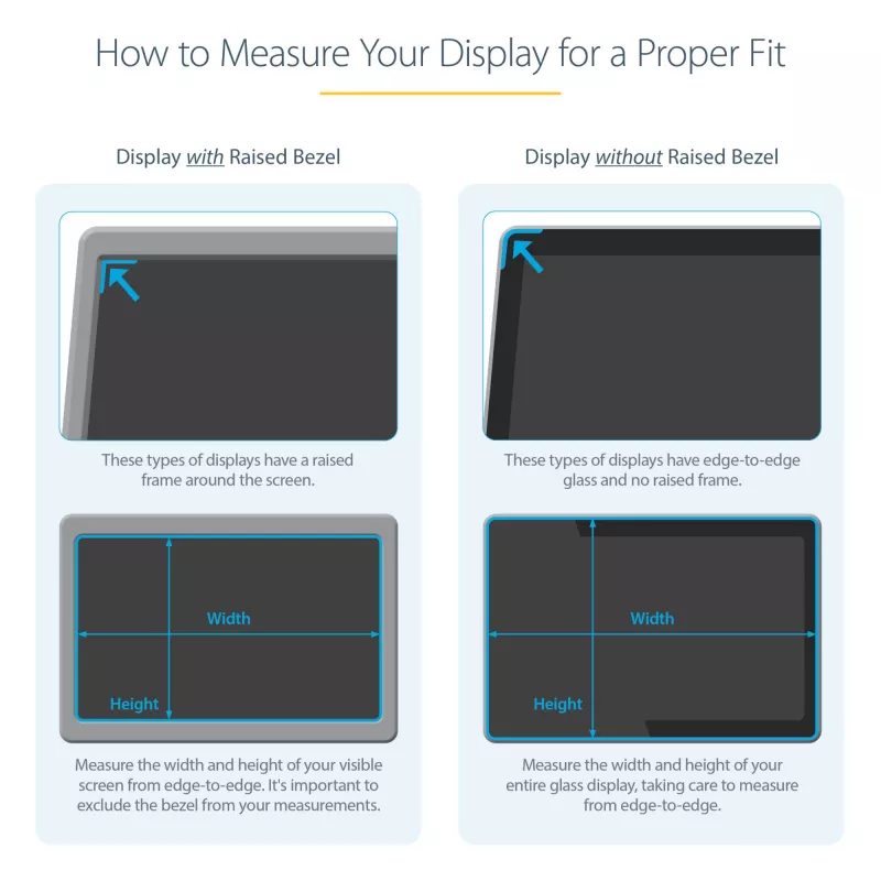StarTech.com monitorprivacyfilter voor 34 inch ultrawide display – 21:9 breedbeeld – computerbeeldschermbeveiligingsfilter – blauwlichtreducerende bescherming – mat/glanzend – +/-30 graden