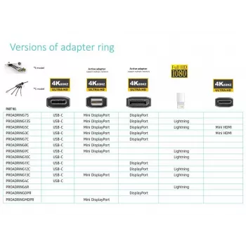 Vivolink PROADRINGDPR videokabeladapter 0,1 m DisplayPort HDMI zwart