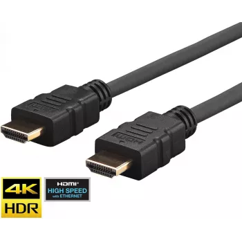 Vivolink Pro HDMI-kabel 12,5 m ultra flexibel, 12,5 m, HDMI Type-A (standaard), HDMI Type-A (standaard), 4096 x 2160 pixel, 3D, zwart