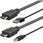Vivolink PROHDMIUSBAB5AMP videokabel-adapter 5 m HDMI + USB Type-A HDMI + USB Type-B zwart
