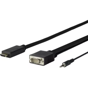 Vivolink PROHDMIVGA1 videokabel-adapter 1 m HDMI Type-A (standaard) VGA (D-Sub) zwart