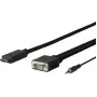 Vivolink PROHDMIVGA1 videokabel-adapter 1 m HDMI Type-A (standaard) VGA (D-Sub) zwart