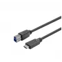 Vivolink PROUSBCBMM20 USB-kabel USB 3.2 Gen 1 (3.1 Gen 1) 20 m USB C USB B zwart