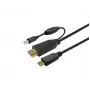 Vivolink PROUSBCHDMIUSBB10 USB-kabel USB 3.2 Gen 1 (3.1 Gen 1) 10 m USB C zwart