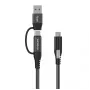 Vivolink PROUSBCMM1.5ADP USB-kabel USB 3.2 Gen 2 (3.1 Gen 2) 1,5 m USB C zwart