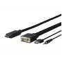 Vivolink PROVGAHDMI1 videokabeladapter 1 m HDMI VGA (D-Sub) + 3,5 mm + USB Type-A zwart