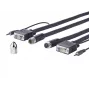 Vivolink PROVGASCW10 VGA-kabel 10 m VGA (D-Sub) zwart