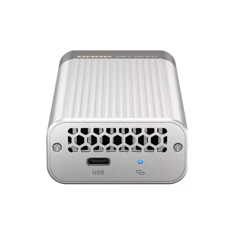 QNAP QNA-UC10G1SF netwerkadapter van USB 4 Type-C naar 1 x 10GbE SFP+, 10000 Mbit/s