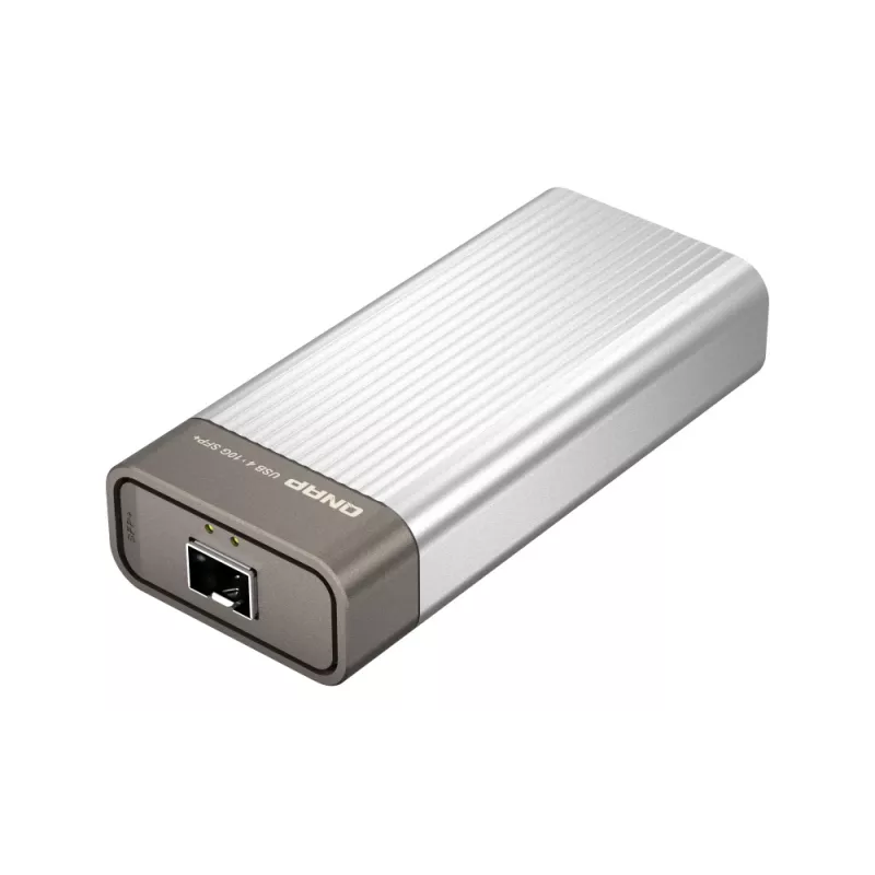QNAP QNA-UC10G1SF netwerkadapter van USB 4 Type-C naar 1 x 10GbE SFP+, 10000 Mbit/s