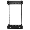 StarTech.com 18U 19 inch wandmontage netwerkrack – verstelbare diepte 12-20 inch 2-posts open frame serverrack voor AV/data/IT-communicatie/computerapparatuur/switch met kooimoeren & schroeven