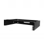 StarTech.com 2U wandmontage netwerkkast – 14 inch diep (low profile) – 19 inch patchpanelhouder voor platte servers, IT-apparatuur, netwerkswitches – 35 kg draagvermogen, zwart