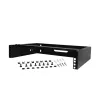 StarTech.com RACK-2U-14-BRACKET 2U 19-inch netwerkrack voor wandmontage, 14 inch diep (laag profiel), patchpaneelbeugel, draagvermogen 35 kg (77 lbs), zwart