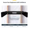 StarTech.com RACK-2U-14-BRACKET 2U 19-inch netwerkrack voor wandmontage, 14 inch diep (laag profiel), patchpaneelbeugel, draagvermogen 35 kg (77 lbs), zwart