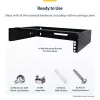 StarTech.com RACK-2U-14-BRACKET 2U 19-inch netwerkrack voor wandmontage, 14 inch diep (laag profiel), patchpaneelbeugel, draagvermogen 35 kg (77 lbs), zwart
