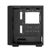 PC-behuizing DeepCool CC560 V2 midi tower zwart — ATX/microATX, gehard glas, RGB-front, 360mm front-radiator, 370mm GPU