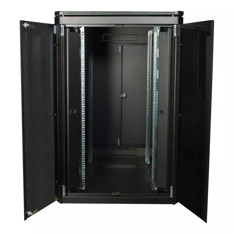 Vrijstaande rackkast LOGON RDL22U88BL 22U zwart 600 kg capaciteit