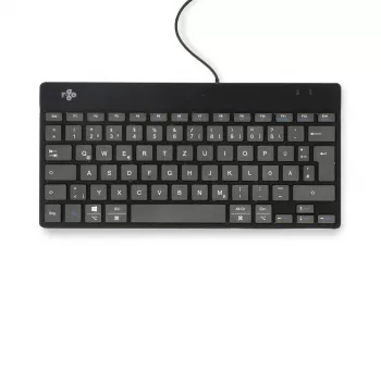 R-Go Tools ergonomisch toetsenbord R-Go Compact Break, compact toetsenbord met pauzesoftware, QWERTZ (DE), bedraad, zwart