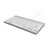 R-Go Tools ergonomisch toetsenbord R-Go Compact Break, compact toetsenbord met pauzesoftware, QWERTZ (DE), bedraad, wit