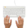 R-Go Tools ergonomisch toetsenbord R-Go Compact Break, compact toetsenbord met pauzesoftware, QWERTZ (DE), bedraad, wit