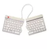 R-Go Tools ergonomisch toetsenbord R-Go Split Break met pauzesoftware, ergonomisch gesplitst toetsenbord, QWERTZ (DE), Bluetooth, wit