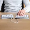 R-Go Tools ergonomisch toetsenbord R-Go Split Break met pauzesoftware, ergonomisch gesplitst toetsenbord, QWERTZ (DE), Bluetooth, wit