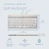 R-Go Tools ergonomisch toetsenbord R-Go Split Break met pauzesoftware, ergonomisch gesplitst toetsenbord, QWERTZ (DE), Bluetooth, wit