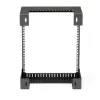 StarTech.com 12HE 19 inch wandmontage-netwerkkast – 12 inch diep 2-paals open-frame serverkast voor data/AV/IT/computerapparatuur/patchpaneel met kooimoeren & schroeven 90 kg draagvermogen, zwart (RK12WALLO)