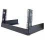 StarTech.com 2-paals 4HE desktop-serverrack, klein open-frame 19 inch computerrack, compact netwerkrack voor AV-/studio-/data-/IT-apparatuur – vrijstaand twee-paals rack voor thuis/kantoor