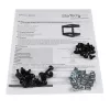 StarTech.com 8U 19 inch wandmontage-netwerkrack – 12 inch diep 2-paals open-frame serverruimterack voor data-/AV-/IT-/computerapparatuur/patchpaneel met kooimoeren en schroeven, 135 lb draagvermogen, zwart (RK812WALLO)