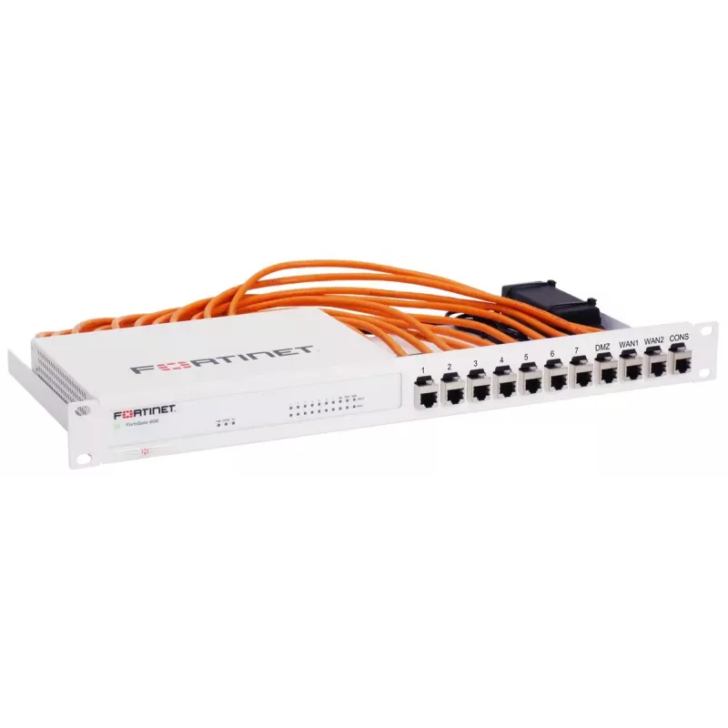 Rackmount.IT rackmontagekit voor FortiGate 60E / 61E afgeschermd / industrieel