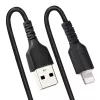 StarTech.com 1m (3ft) USB naar Lightning kabel, MFi-gecertificeerd, spiraalvormige iPhone oplaadkabel, zwart, duurzame TPE-mantel aramidevezel, robuuste spiraalkabel Lightning